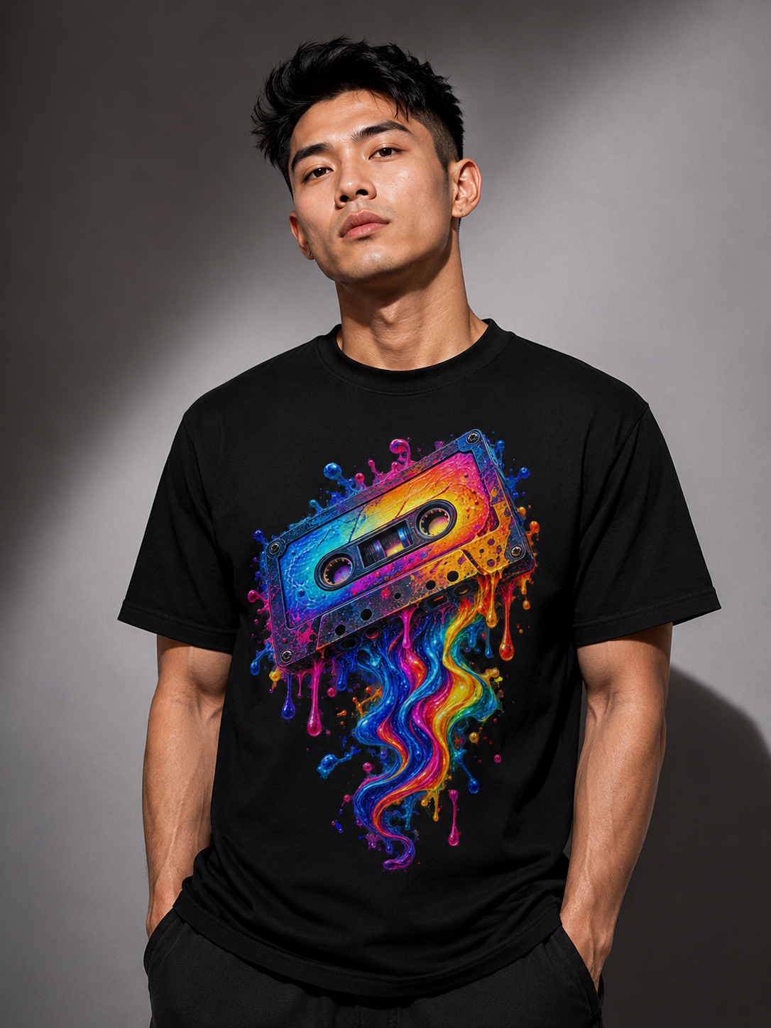 Neon Cassette Explosion T-shirt