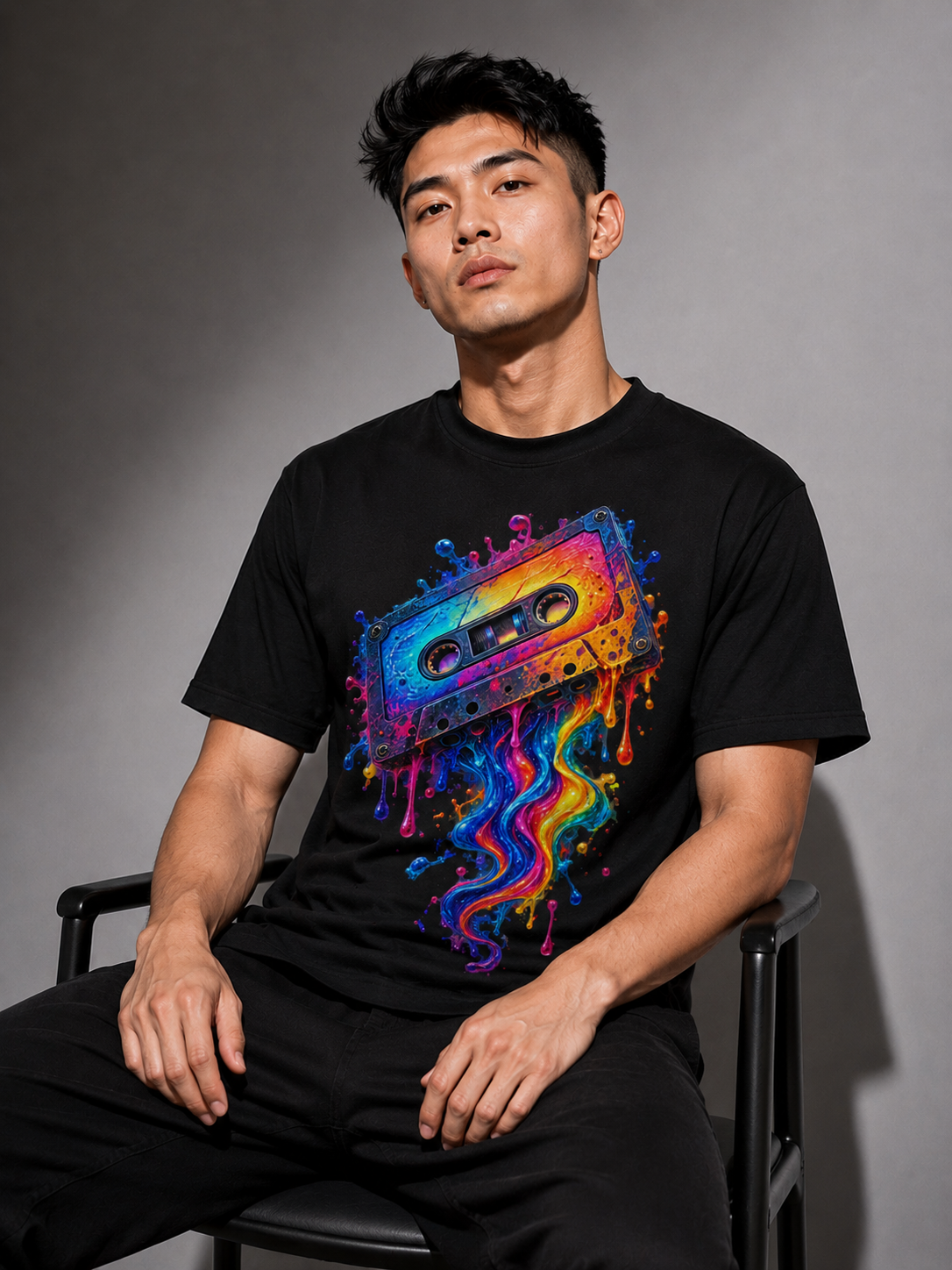 Neon Cassette Explosion T-shirt