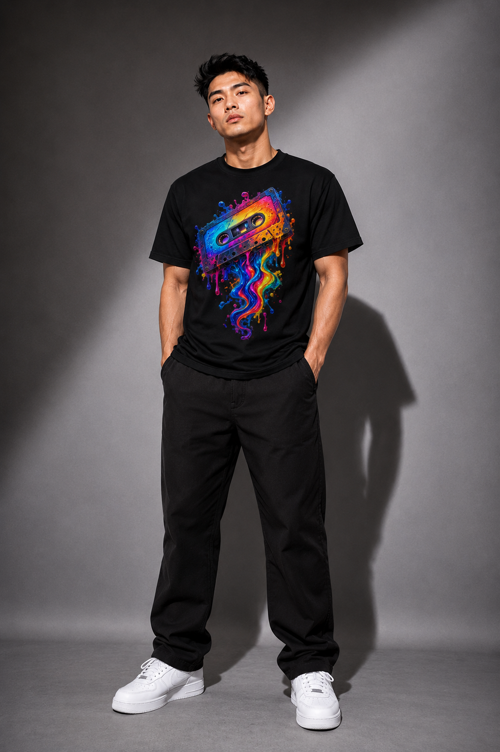 Neon Cassette Explosion T-shirt